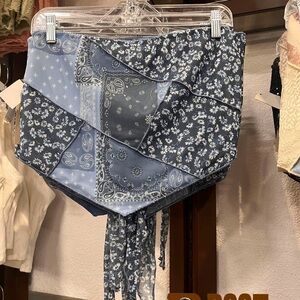 Boot Barn bandana patchwork crop top